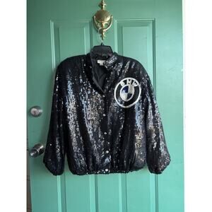 RARE Vintage Jeanette for St. Martin Medium BMW bomber jacket STUNNING